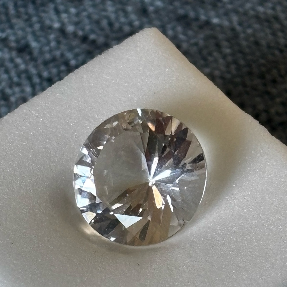 4.50CT Danburite-Diamond Cut-12MM-Loose Stone - Picture 2 of 7